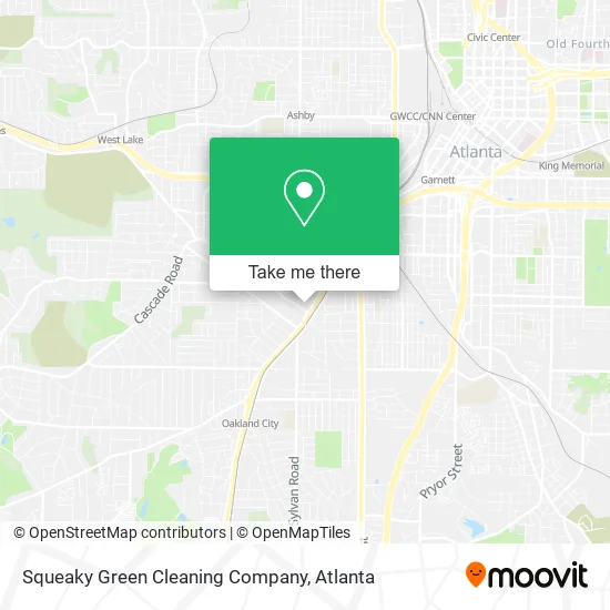 Mapa de Squeaky Green Cleaning Company