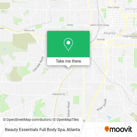 Mapa de Beauty Essentials Full Body Spa