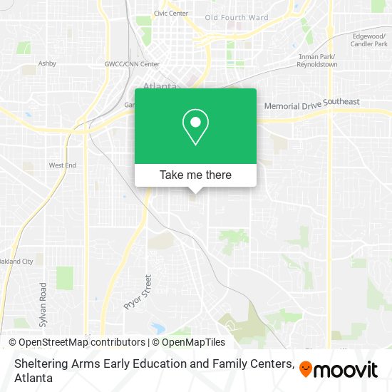 Mapa de Sheltering Arms Early Education and Family Centers
