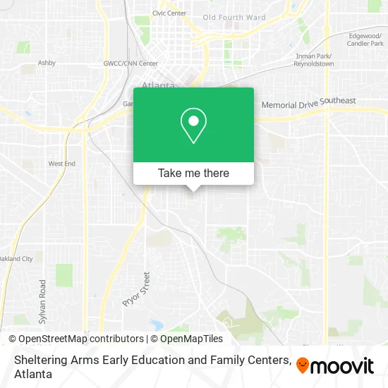 Sheltering Arms Early Education and Family Centers map