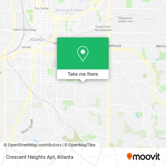 Mapa de Crescent Heights Apt