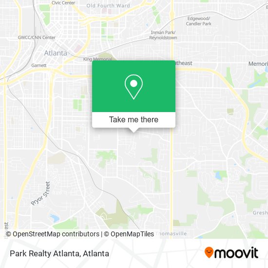 Mapa de Park Realty Atlanta