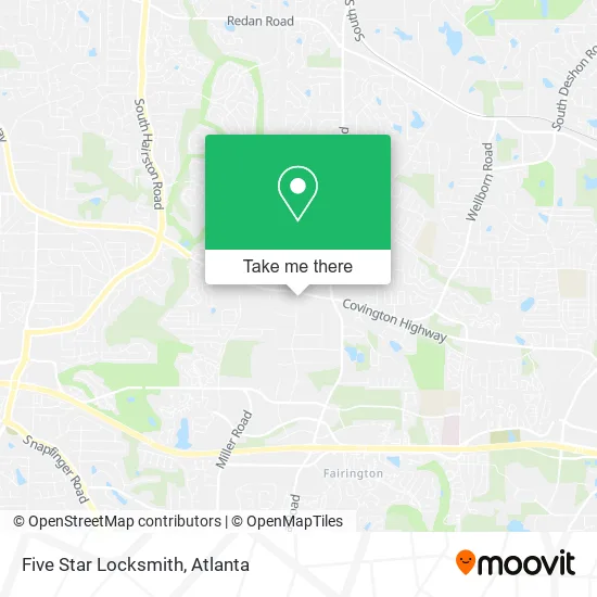 Five Star Locksmith map