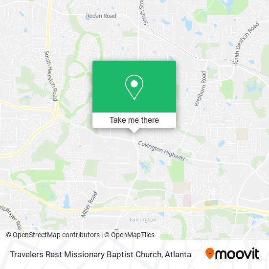 Mapa de Travelers Rest Missionary Baptist Church