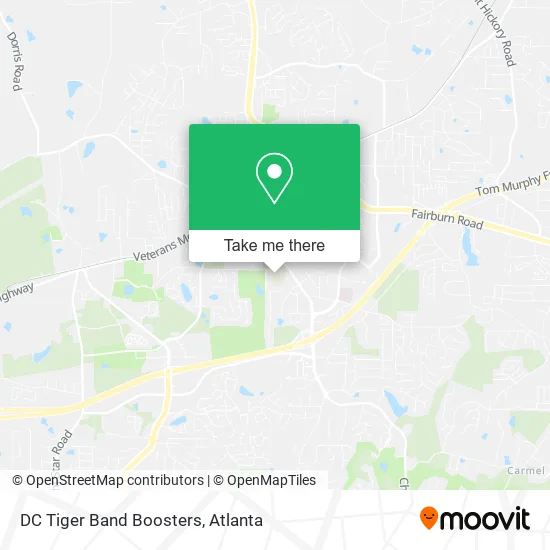 DC Tiger Band Boosters map