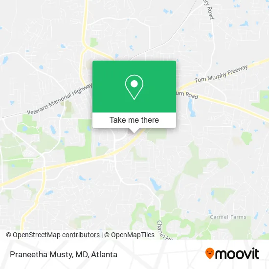 Praneetha Musty, MD map