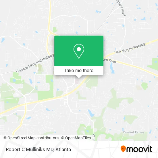 Robert C Mulliniks MD map
