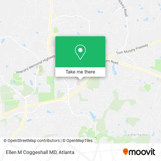 Ellen M Coggeshall MD map