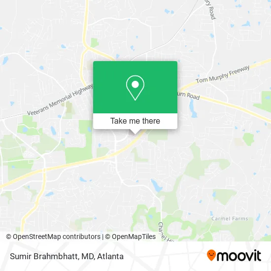 Sumir Brahmbhatt, MD map