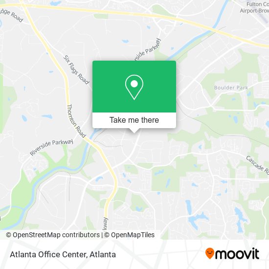 Atlanta Office Center map