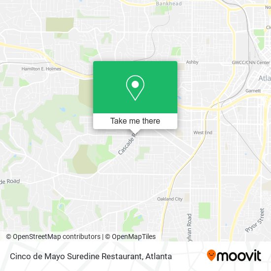 Cinco de Mayo Suredine Restaurant map