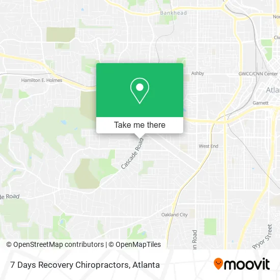 Mapa de 7 Days Recovery Chiropractors