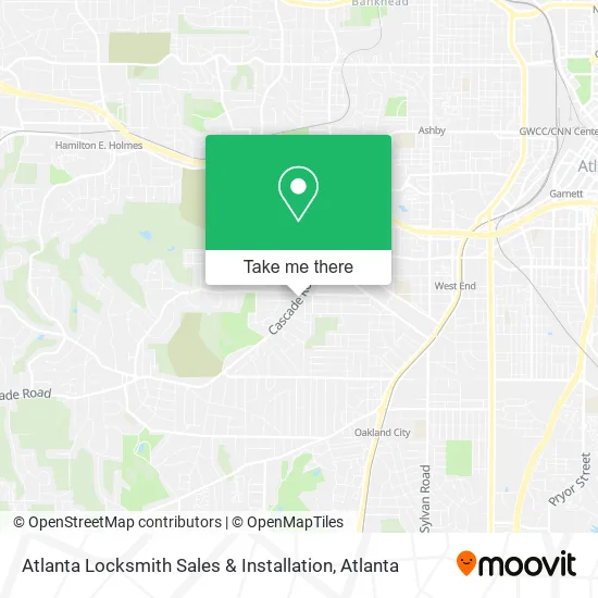 Mapa de Atlanta Locksmith Sales & Installation