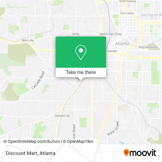Mapa de Discount Mart