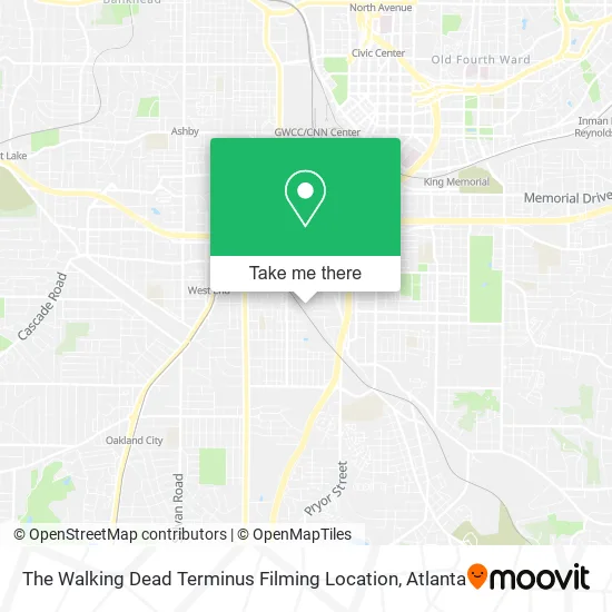The Walking Dead Terminus Filming Location map