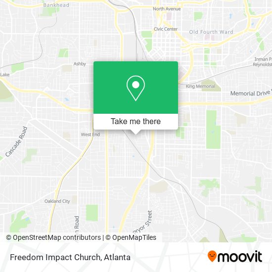 Freedom Impact Church map