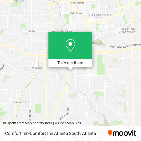 Mapa de Comfort Inn-Comfort Inn Atlanta South