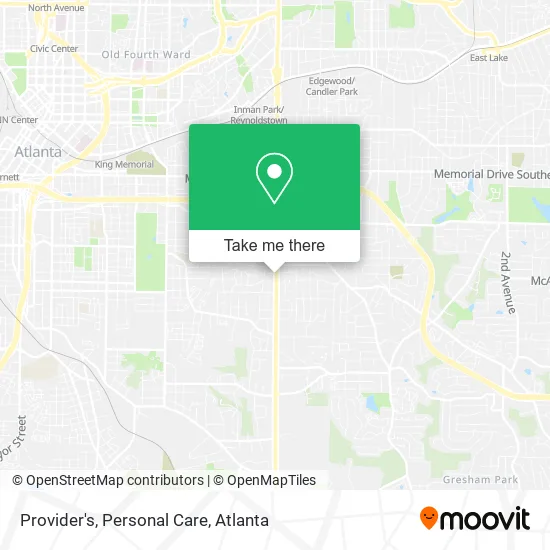 Provider's, Personal Care map