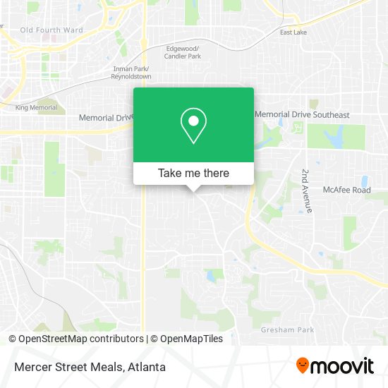 Mapa de Mercer Street Meals