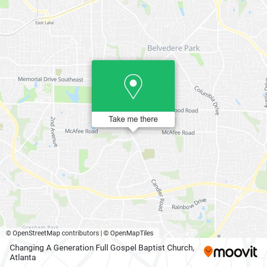 Mapa de Changing A Generation Full Gospel Baptist Church