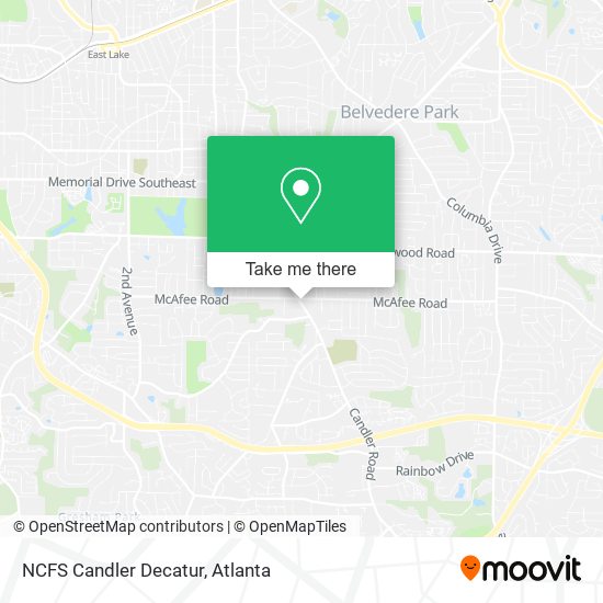 NCFS Candler Decatur map