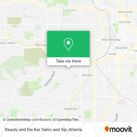 Mapa de Beauty and the Bar Salon and Sip