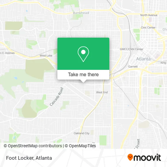 Mapa de Foot Locker