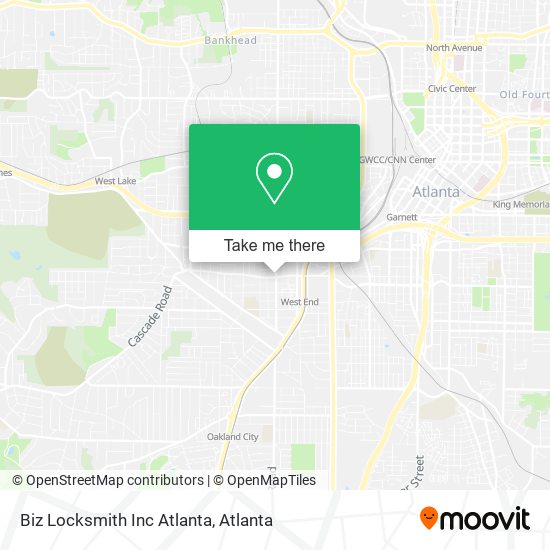 Biz Locksmith Inc Atlanta map