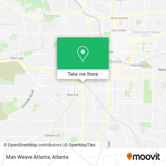 Mapa de Man Weave Atlanta