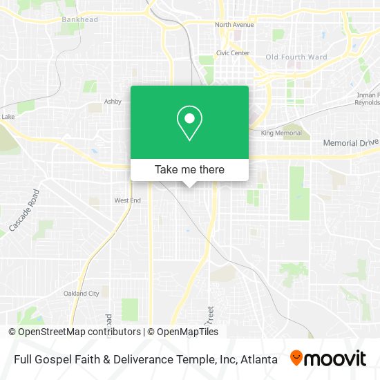 Mapa de Full Gospel Faith & Deliverance Temple, Inc