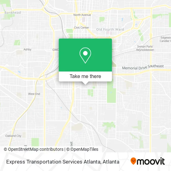 Express Transportation Services Atlanta map