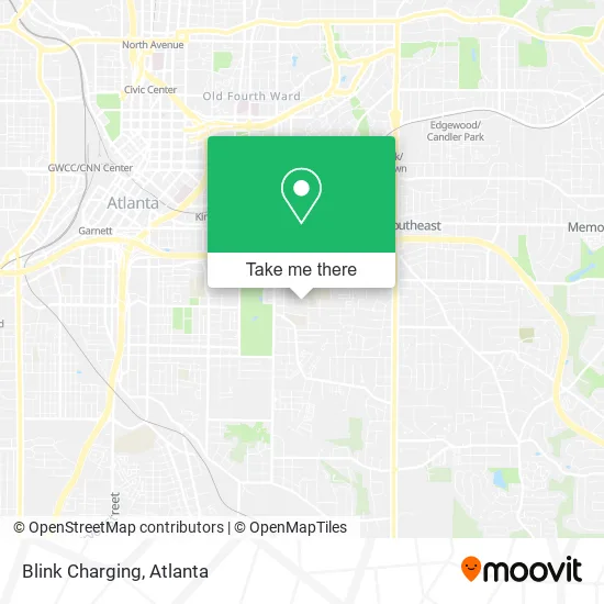 Blink Charging map