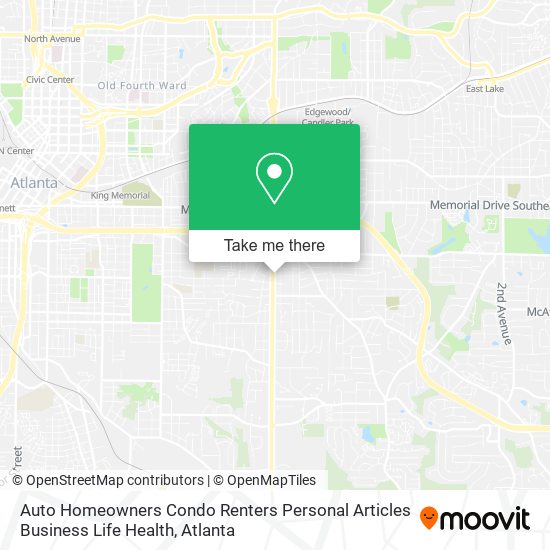 Auto Homeowners Condo Renters Personal Articles Business Life Health map