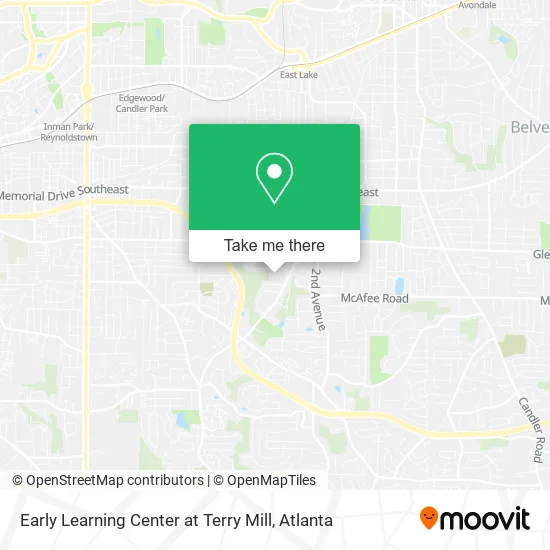 Mapa de Early Learning Center at Terry Mill