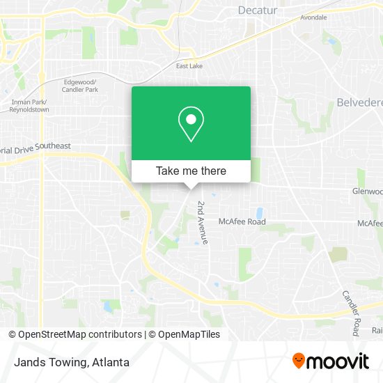 Jands Towing map