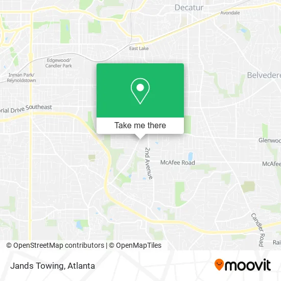 Jands Towing map