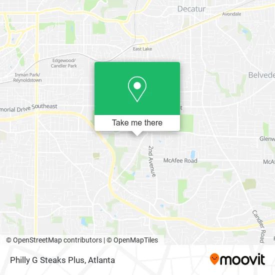 Philly G Steaks Plus map