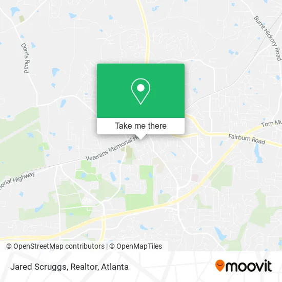 Mapa de Jared Scruggs, Realtor