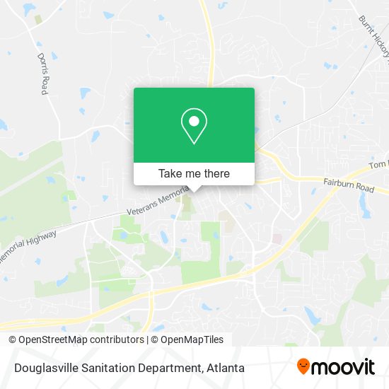 Douglasville Sanitation Department map