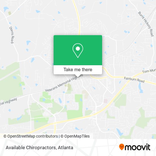 Mapa de Available Chiropractors