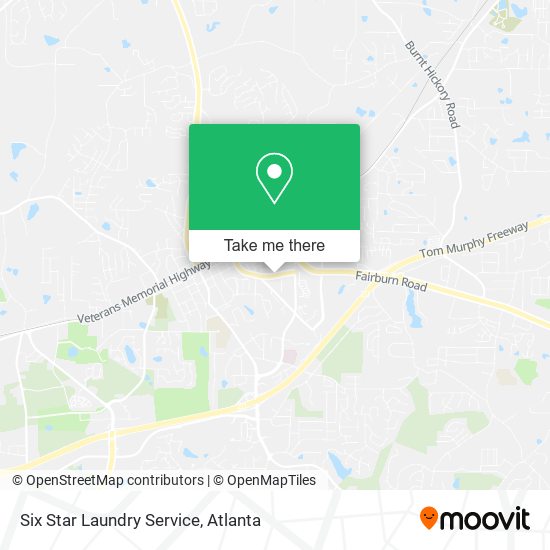 Six Star Laundry Service map