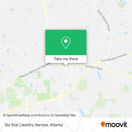 Six Star Laundry Service map