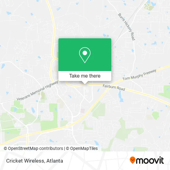 Cricket Wireless map