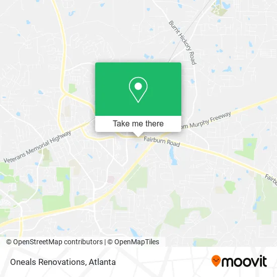 Oneals Renovations map