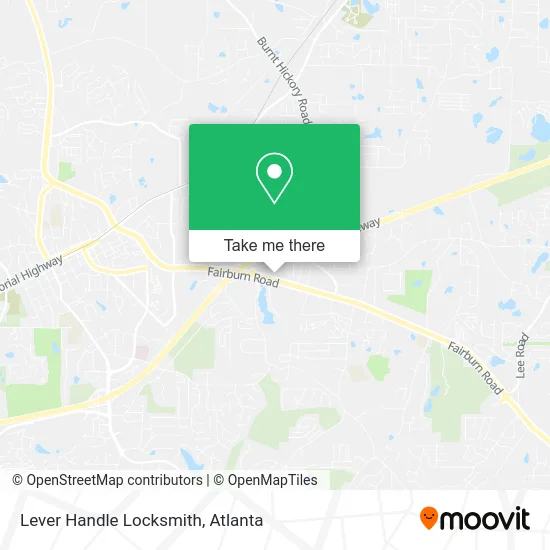 Lever Handle Locksmith map