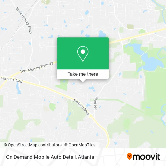 On Demand Mobile Auto Detail map