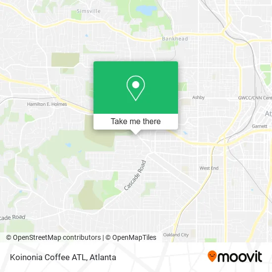 Mapa de Koinonia Coffee ATL