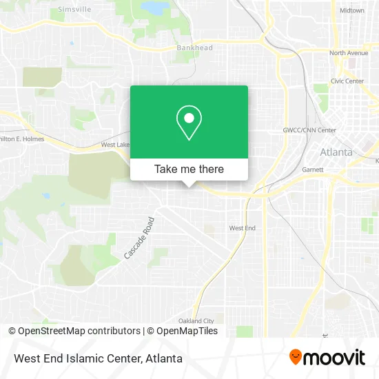 Mapa de West End Islamic Center