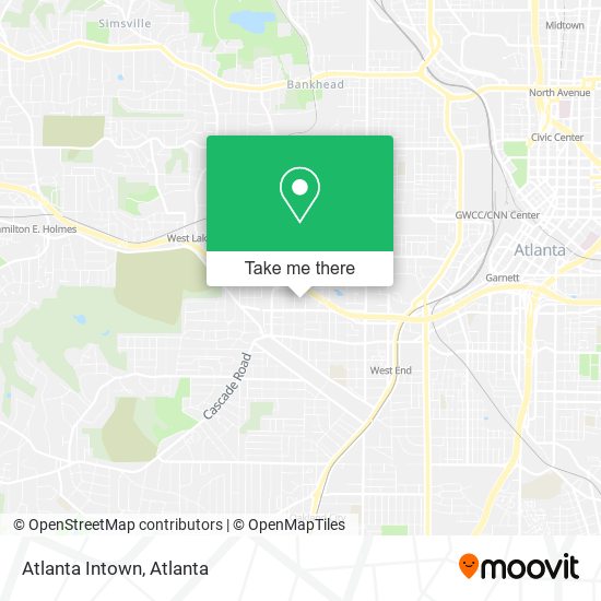 Atlanta Intown map