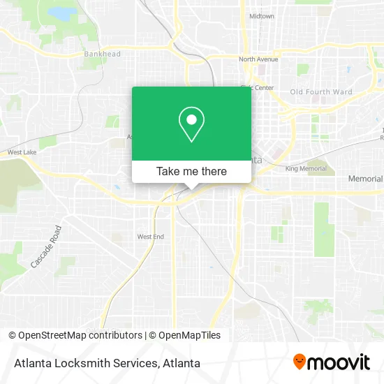 Atlanta Locksmith Services map